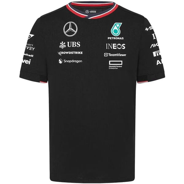 Mercedes Benz AMG Petronas F1 2024 Team Driver T-Shirt Black Large