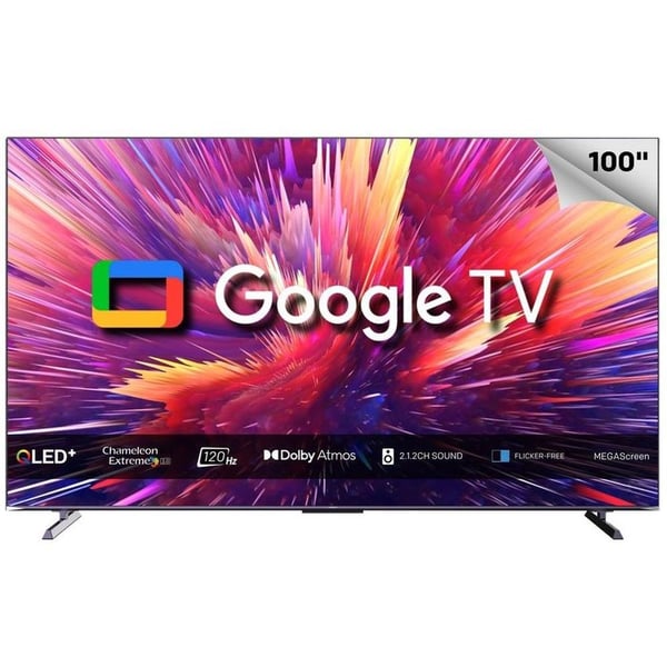 سكاي ورث 100SUF958P QLED 4K UHD تلفزيون جوجل 100 بوصة (موديل 2024)