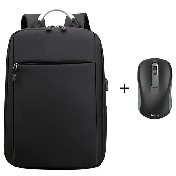 Hama Backpack Black + 134960 Wireless Mouse Black