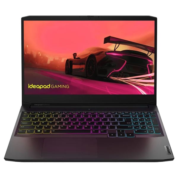 Lenovo IdeaPad Gaming 3 15ACH6 Gaming (2024) Laptop - AMD Ryzen 5-5500H / 15.6inch FHD / 512GB SSD / 8GB RAM / 4GB NVIDIA GeForce RTX 2050 Graphics / Windows 11 Home / English & Arabic Keyboard / Shadow Black / Middle East Version - [82K202CRAX]