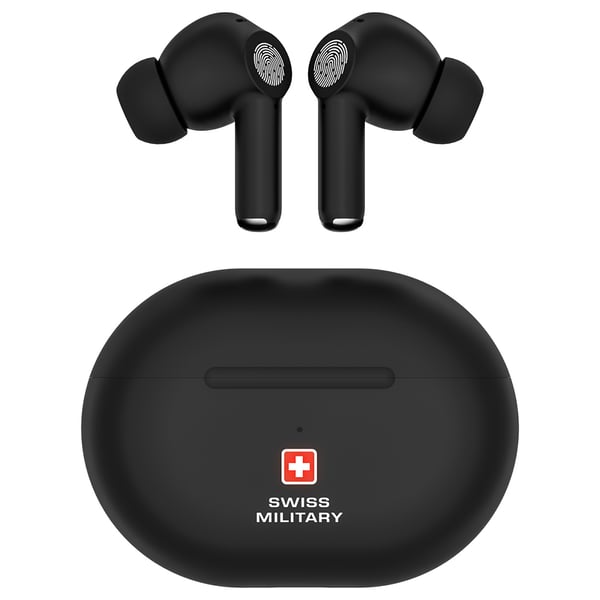 Buy Swiss Military Delta 5 Wireless Earbuds Black Online in UAE Sharaf DG