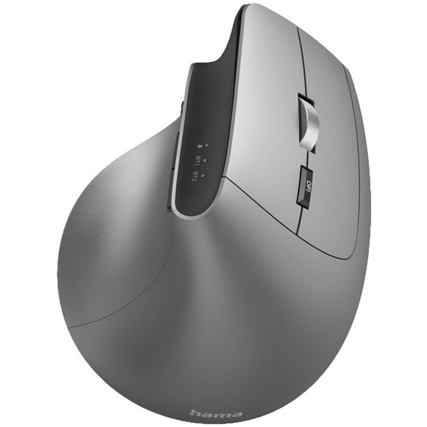 hama Hama 182691 Ergonomic Vertical Wireless Mouse Type: Mouse | Color: Anthracite | Cable Type: USB Cable | Interfaces: Wireless, Bluetooth, USB