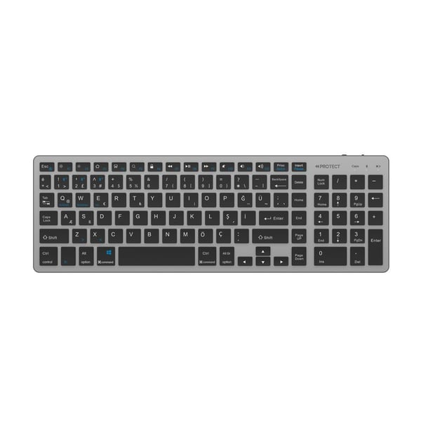 Protect Protect Rechargeble Bluetooth Keyboard Mouse Combo Bundle | Type: Keyboard and Mouse | Color: Space Grey