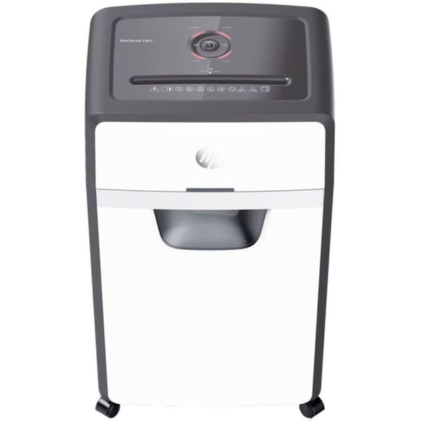 hp Hp Oneshred 24cc 680W Color: White | Power: 680 W | Capacity: 24 Sheet | Bin Capacity: 30 l | Safety Features: Overheat indicator, Overload indicator, Anti-paper jam technology: through automatic return function, Full and open bin indicator