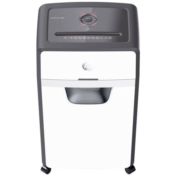 hp Hp Oneshred 16mc Micro Cut Shredder 680W Color: White | Power: 680 W | Capacity: 16 Sheet | Bin Capacity: 30 l | Safety Features: Overheat indicator, Overload indicator, Anti-paper jam technology: through automatic return function, Full and open bin indicator