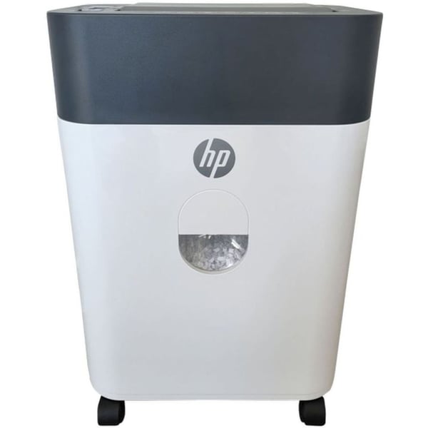 hp Hp Oneshred 100cc 414W Color: White | Power: 414 W | Capacity: 9 Sheet | Bin Capacity: 17 l | Safety Features: Overheat indicator, Overload indicator, Anti-paper jam technology: through automatic return function, Full and open bin indicator