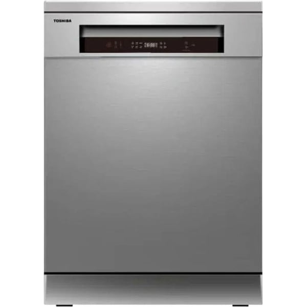 غسالة أطباق قياسية توشيبا لون فضي DW-14F5ME(S)-SA