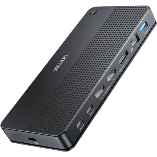 UNITEK UNITEK Dual 4k Kvm Docking Station Type: Docking Station | Color: Black