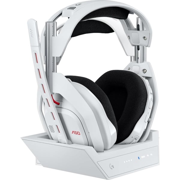 logitech Logitech Astro A50 Wireless On Ear Gaming Headset Type: Gaming Headphones | Color: White | Connectivity Type: Wireless | Built in Microphone: Yes