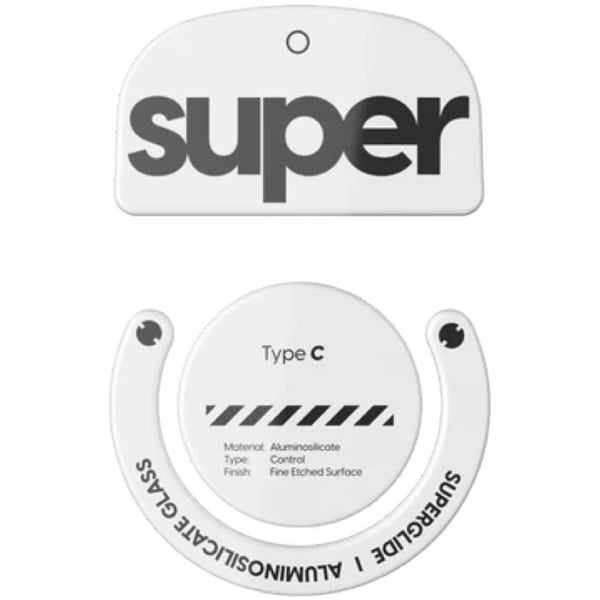 pulsar Pulsar Superglide Glass Mouse Skate Type: Mouse Skate | Color: White | Interfaces: USB