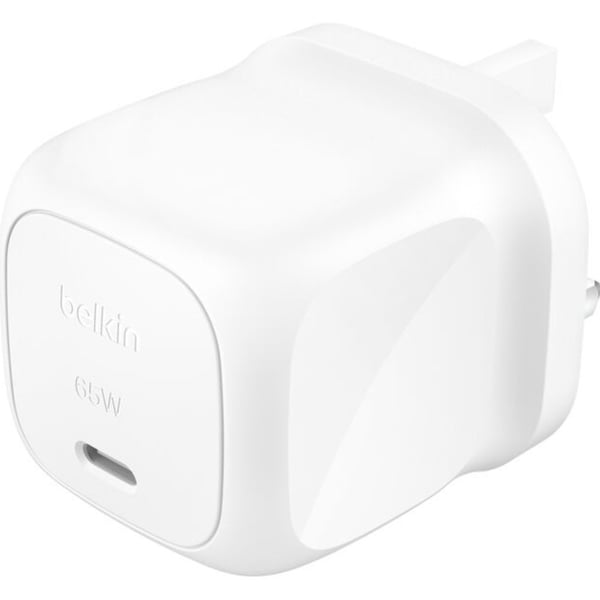شاحن جداري بيلكن بوست تشارج صغير الحجم بمنفذ USB-C لون أبيض BKN-WCA011myWH