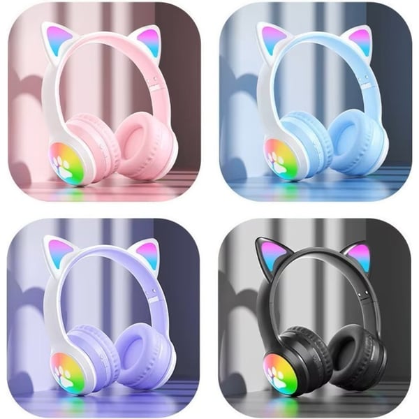 glassology Glassology Gtwvo Cat Ear Rgb Kids Wireless On Ear Headset Type: PC Headsets | Color: Assorted | Connectivity Type: Wireless