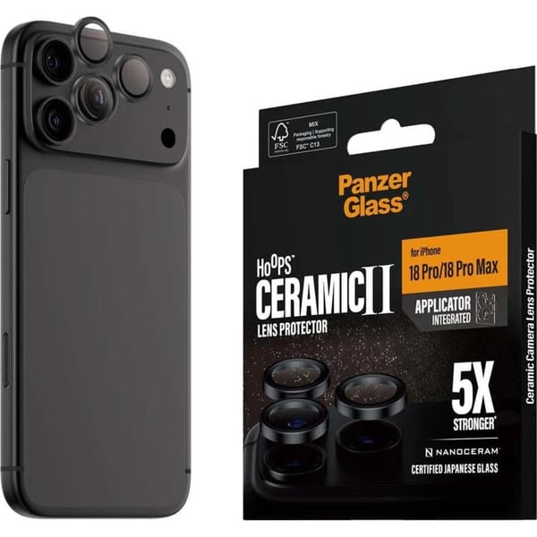 Panzerglass Hoops Camera Lens Protector Titanium iPhone 18 Pro / iPhone 18 Pro Max - PNZPG62088