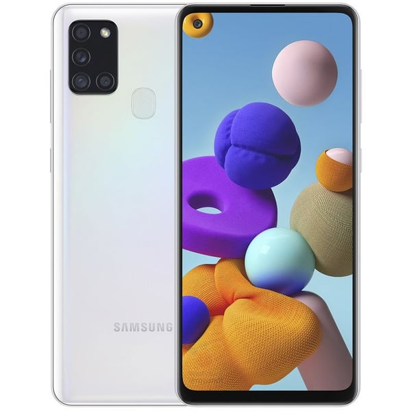 Samsung Galaxy A21s 64GB White Dual Sim Smartphone - Middle East Version
