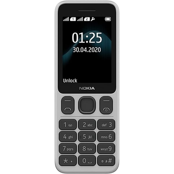 هاتف نوكيا  125  أبيض ثنائي الشريحة