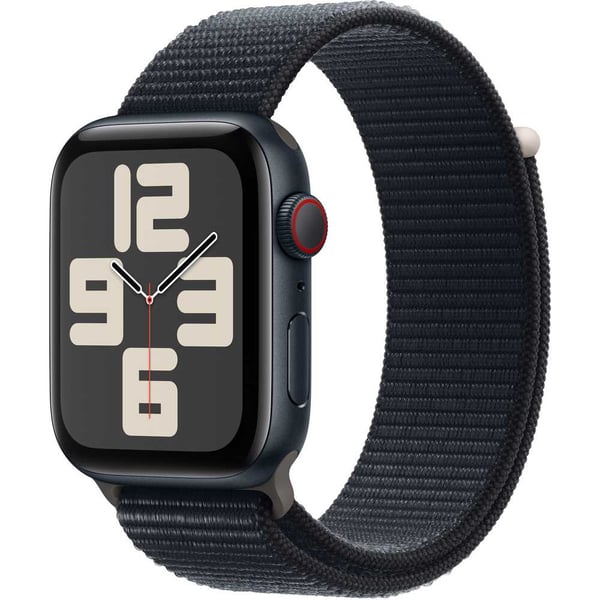 Buy Apple Watch SE 2023 GPS Cellular 44mm Midnight Aluminum Case with Midnight Sport Loop Middle East Version Online in UAE Sharaf DG