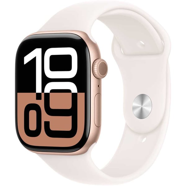 Apple Watch Series 10 GPS 42mm Rose Gold Aluminum Case with Light Blush Sport Band M L price in Bahrain Buy Apple Watch Series 10 GPS 42mm Rose Gold Aluminum Case with