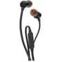 JBL Tune 110 Wired Tangle Free Cable In Ear Headphones - Black