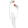 JBL Tune 110 Wired Tangle Free Cable In Ear Headphones - White