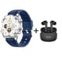 Xcell Watch Elite 6 Smartwatch 1.52″ HD Screen Blue + Supermoon Earbuds