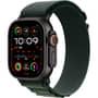 Apple Watch Ultra 2 GPS + Cellular 49mm Black Titanium Case with Dark Green Alpine Loop - L