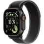Apple Watch Ultra 3 GPS + Cellular, 49mm Black Titanium Case with Black/Charcoal Trail Loop - M/L