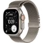 Apple Watch Ultra 3 GPS + Cellular, 49mm Natural Titanium Case with Natural Titanium Milanese Loop - Large