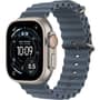 Apple Watch Ultra 3 GPS + Cellular, 49mm Natural Titanium Case with Anchor Blue Ocean Band