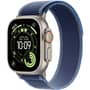 Apple Watch Ultra 3 GPS + Cellular, 49mm Natural Titanium Case with Blue/Bright Blue Trail Loop - S/M