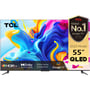 TCL 55C645 4K UHD QLED 55 Inch Smart TV with Quantum Dot Technology, Black (2023 Model)