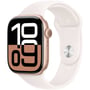 Apple Watch Series 10 GPS 42mm Rose Gold Aluminum Case with Light Blush Sport Band - S/M