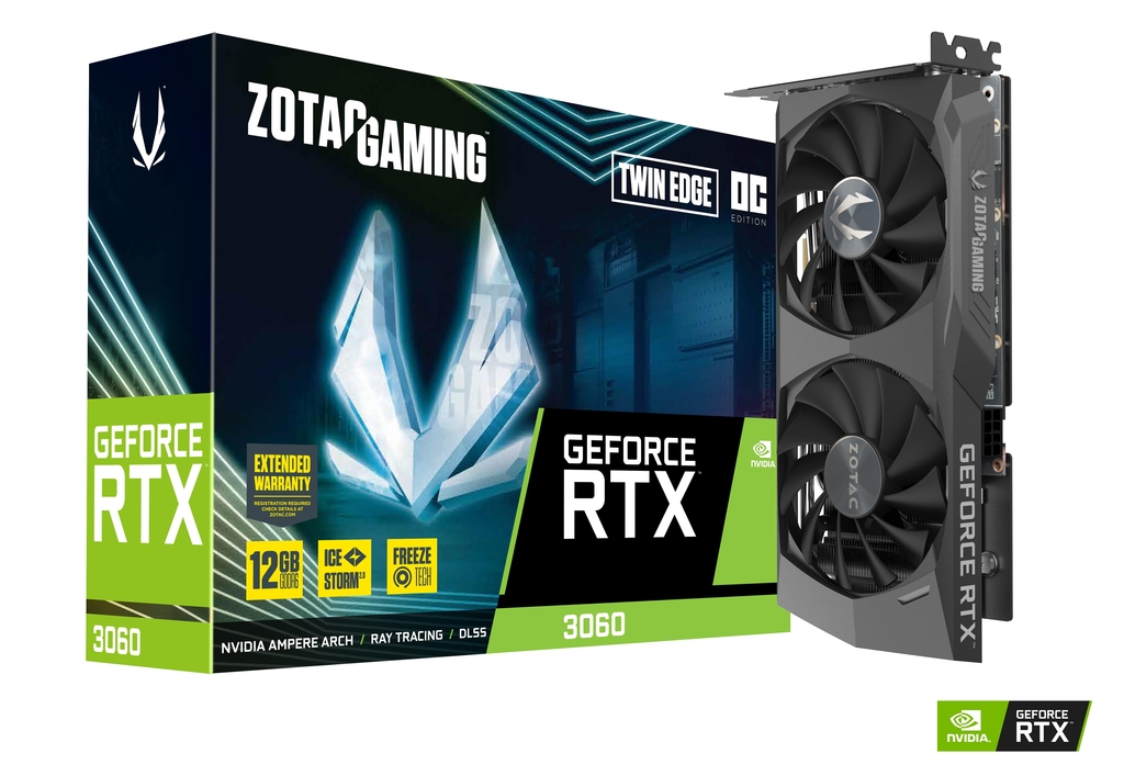 اشترِ ZOTAC Gaming GeForce RTX 3060 Twin Edge OC 12GB GDDR6 Graphics Card-  ZT-A30600H-10M عبر الإنترنت في الإمارات العربية المتحدة | شرف دي جي