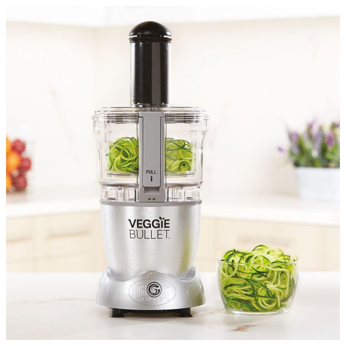  Veggie Bullet Electric Spiralizer & Food Processor, Silver:  Home & Kitchen