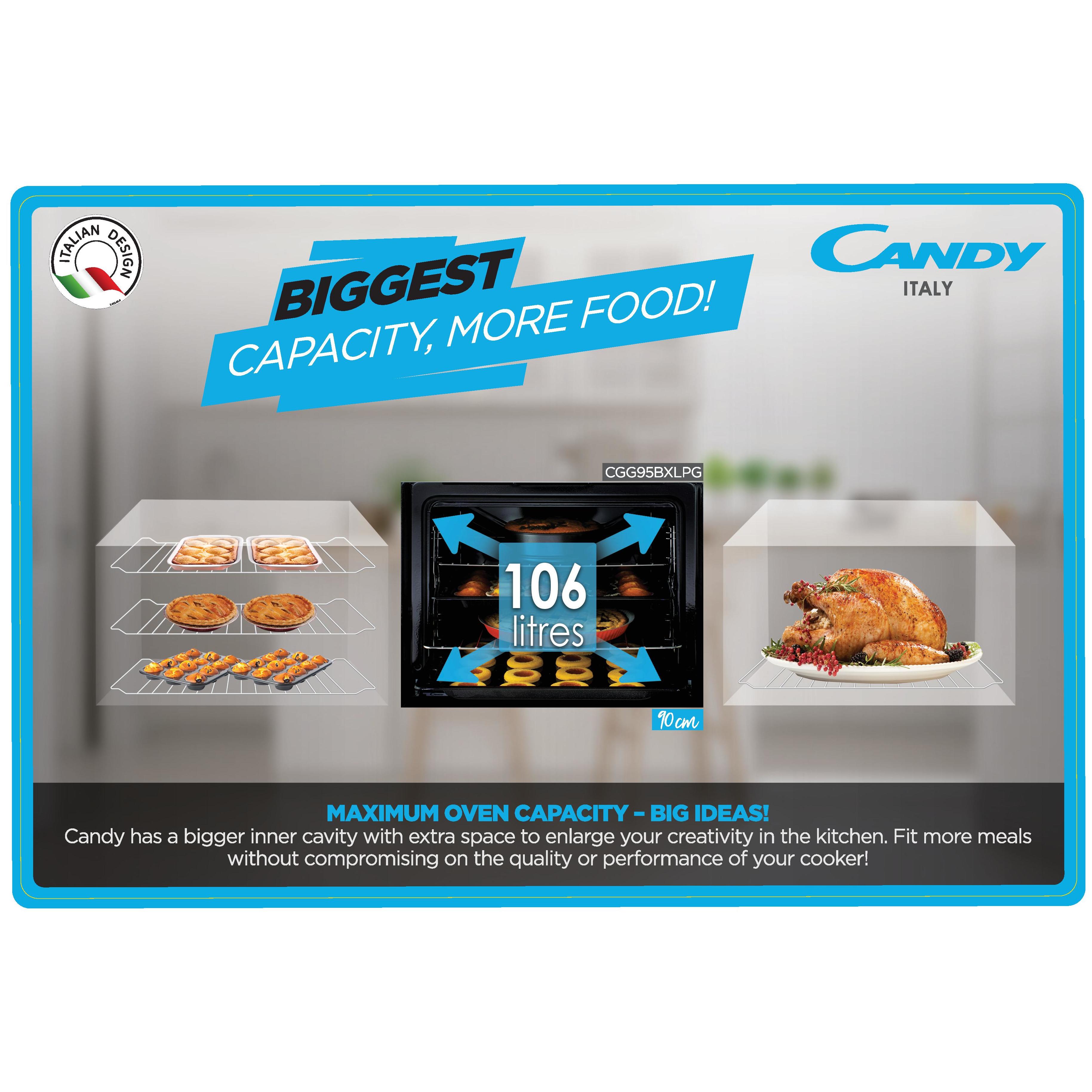 Candy Cooker 5 Gas Burners CGG95BXLPG Best offers in Oman on Candy Cooker 5 Gas Burners CGG95BXLPG in Muscat, Sohar, Duqum, Salalah, Sur in Oman