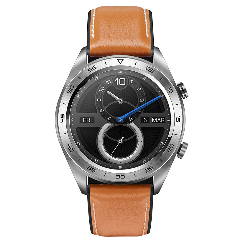 Buy Honor TLS-B19 Smart Watch – Silver/Brown Online in UAE