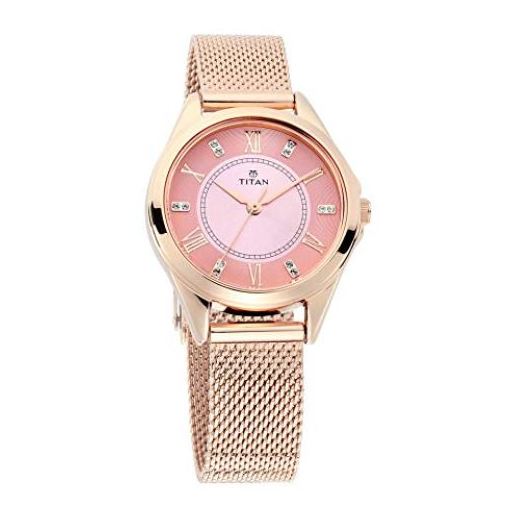 Titan gold deals watch for ladies