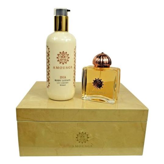 Amouage Gold Gift Set For Women Gold 100ml EDP Body Lotion