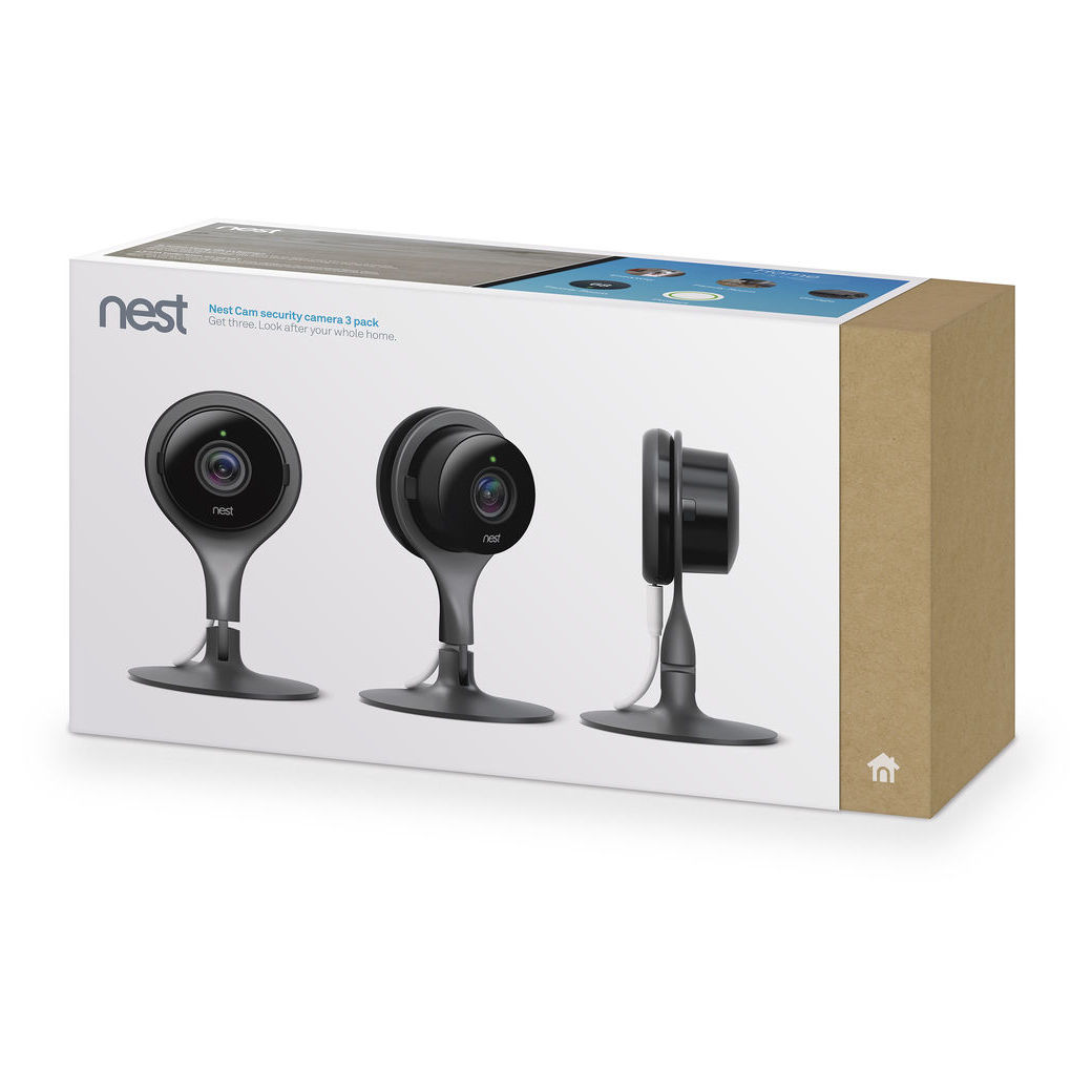 Nest cam indoor security camera sales 3 pack