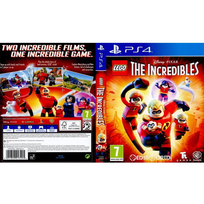 LEGO The Incredibles (PS4 Playstation 4) Conquer crime and family