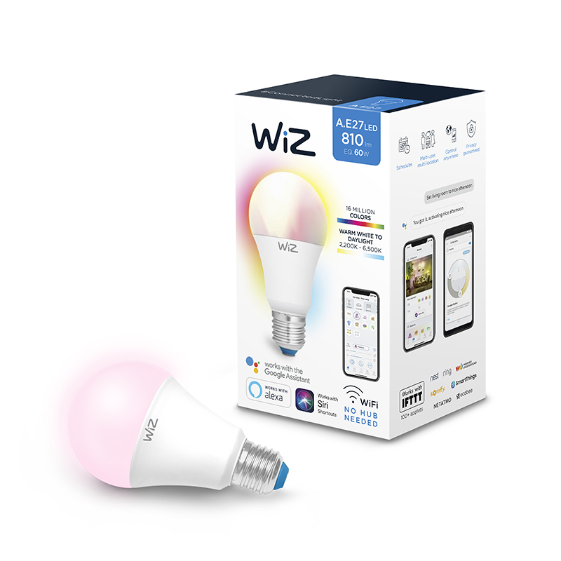 Buy WiZ Colours & Turnable Whites A60 E27 -WiFi Bulb Online in UAE