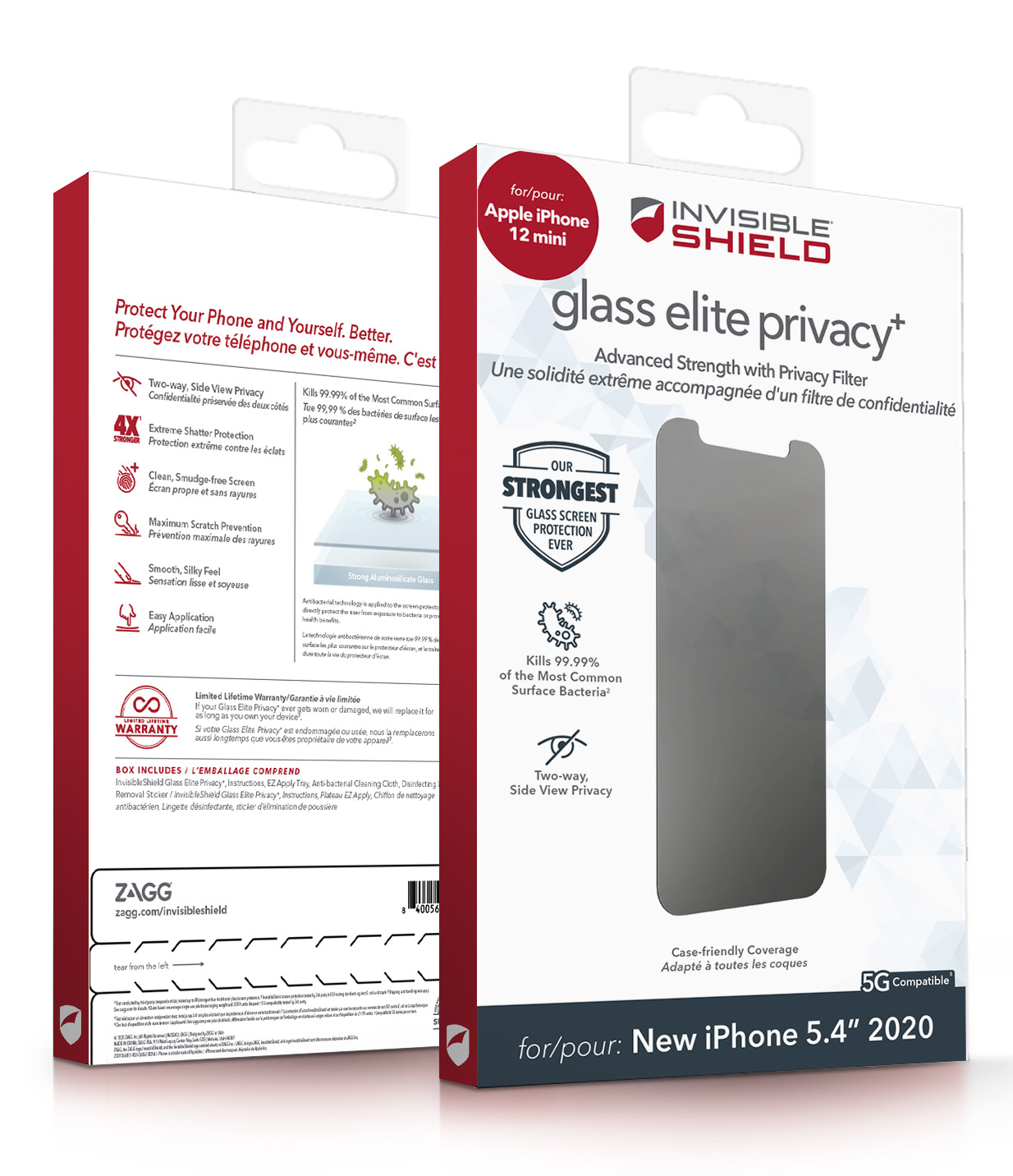 InvisibleShield Glass Elite+ for the Apple iPhone 12 Mini