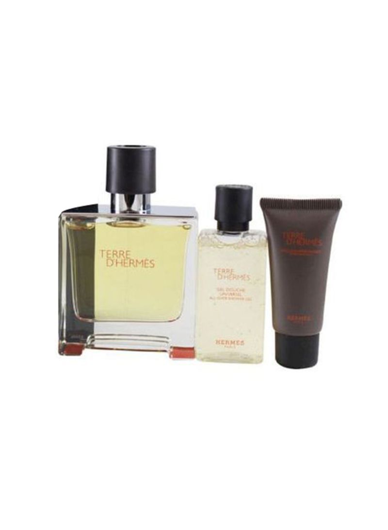 Buy Hermes Terre D'Hermes 3 Pcs Gift Set ( Pure Perfume 75ml +