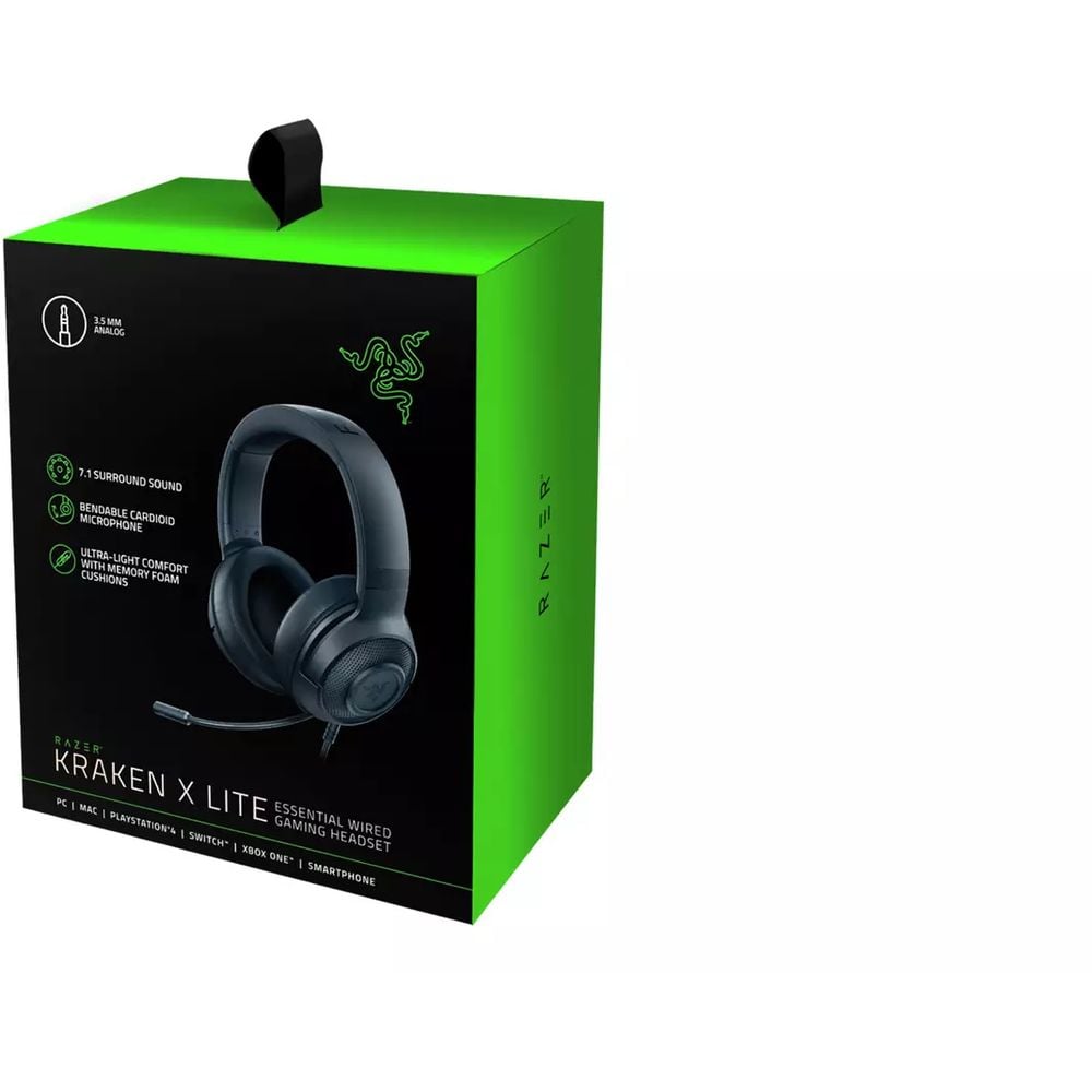 Razer Kraken X Lite Essential Gaming Headset RZ04-02950100-R381 Black - US