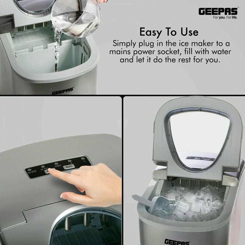 Geepas Portable Automatic Ice Maker- GIM63053UK