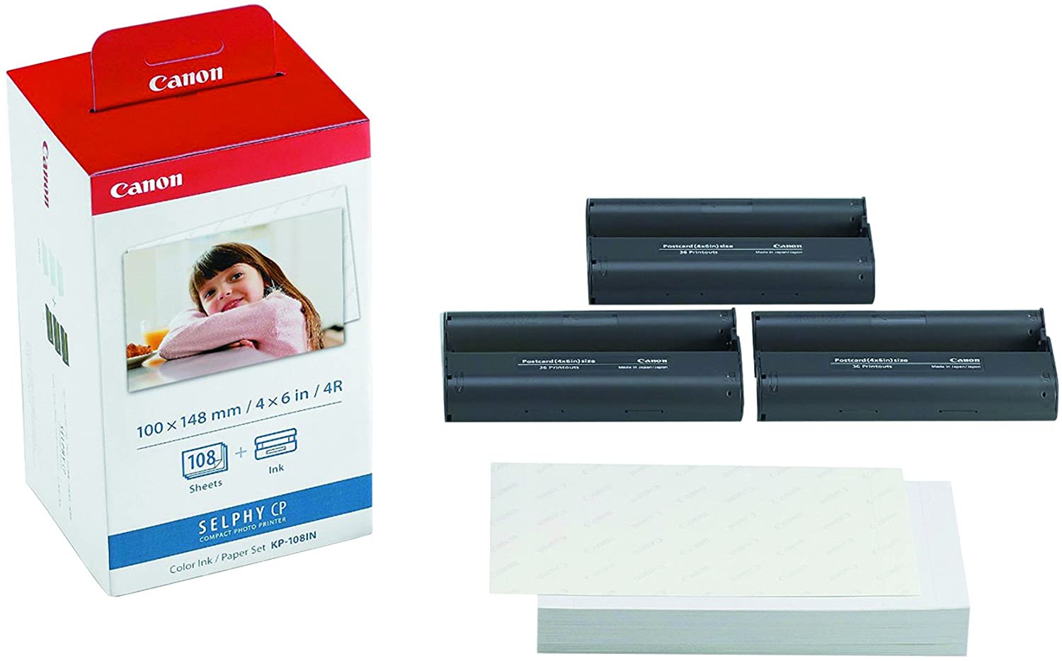 Canon RP-108 High-Capacity Color Ink/Paper Set,108 Sheets A6 UAE