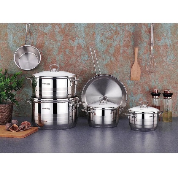 Buy Korkmaz Astra Grande 14pcs Cookware Set at Sharaf DG, Bahrain