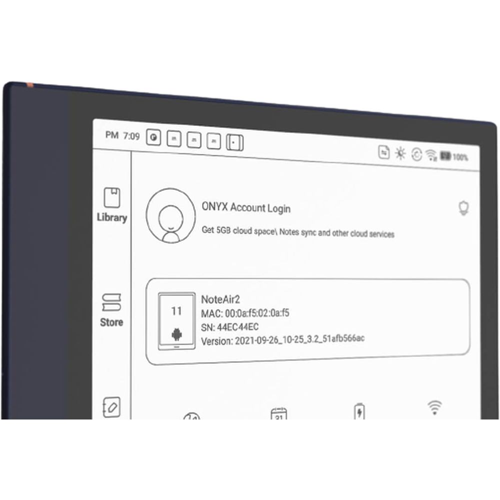 Buy Onyx Boox AR-BOOX-NTAIR2-BL Note Air 2 Tablet – WiFi 64GB 4GB