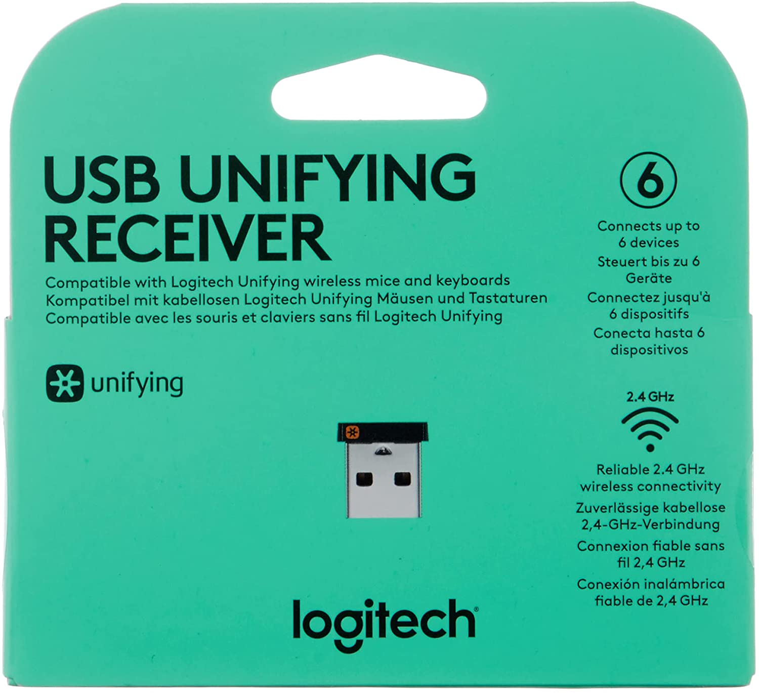 Buy Logitech USB Unifying Receiver Receiver Black Online in UAE Sharaf DG