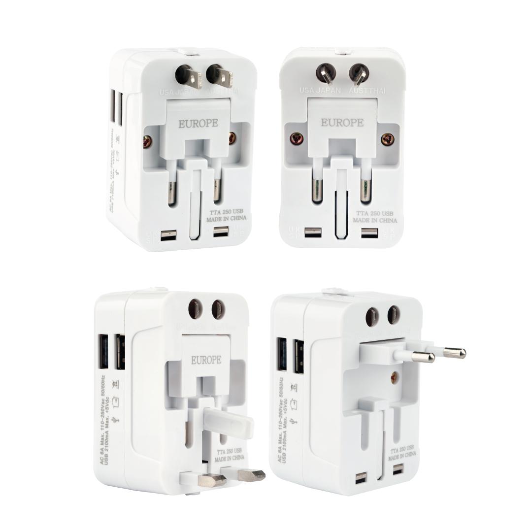 Terminator Multi Travel Adaptor W/universal Socket & 2 Usb – Tta