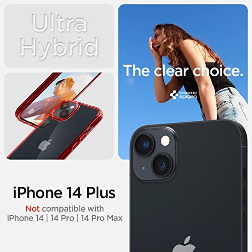 Buy Spigen Ultra Hybrid Designed For Iphone 13 Pro Case Cover – Red Crystal  Online in UAE